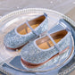 Eboo  Girls Glitter Princess Ballet Flats Shoes Ballerina Dress Shoes for Wedding Party