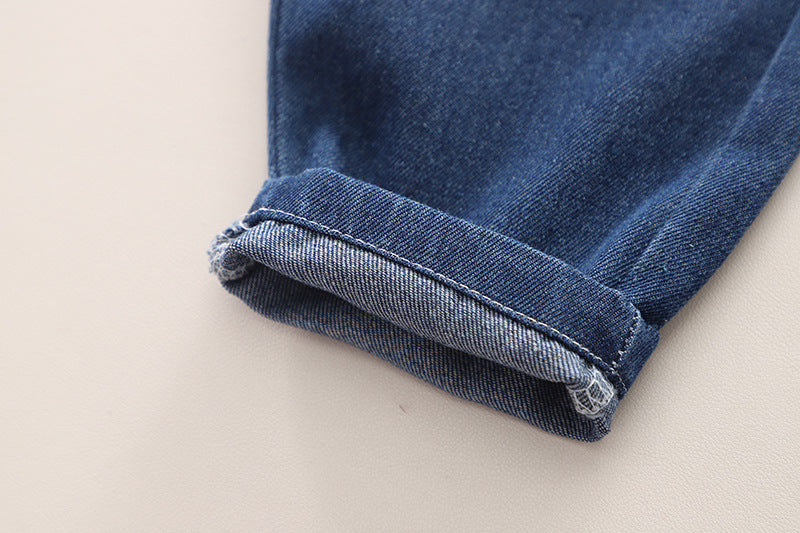 Eboo Two-Tone Denim Jacket & Cuffed Jean Set