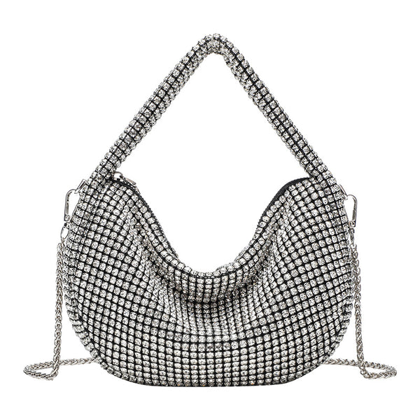 Eboo Luxury Designer Rhinestone Crossbody Bag Shiny Shoulder Bag