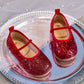 Eboo  Girls Glitter Princess Ballet Flats Shoes Ballerina Dress Shoes for Wedding Party