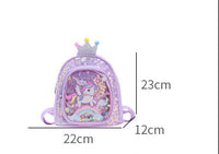 Eboo Cute Glitter Crown Unicorn Kids Backpack Ã¢?? Sparkling Sequin Mini School Bag