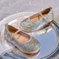 Eboo  Girls Glitter Princess Ballet Flats Shoes Ballerina Dress Shoes for Wedding Party