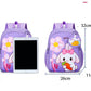 Eboo Cute Purple Bunny & Flower Kids School Bag with Small Matching Pouch
