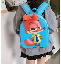 Eboo Cute 3D Fox Hard Shell Kids Backpack with Plush Ears