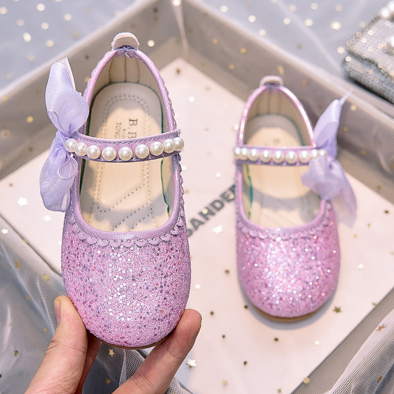 Eboo Little Bow Pink Pearl Princess Birthday Girl Mary Jane Shoe