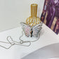 Eboo Luxury Butterfly Crystal Metal Clutch Bag for Women – Party Crossbody Purse with Chain Strap