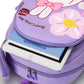 Eboo Cute Purple Bunny & Flower Kids School Bag with Small Matching Pouch