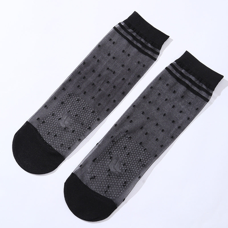 Anti-Slip Mesh Socks for Women – Breathable Grip Socks