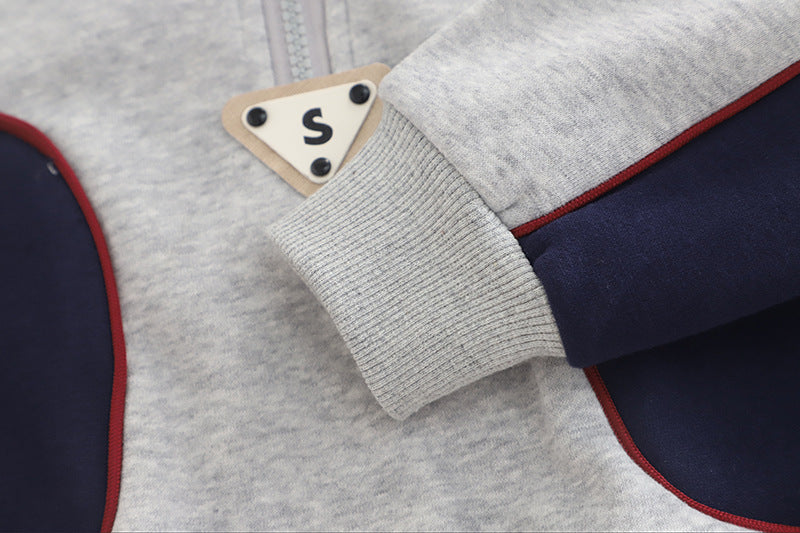 Eboo Boys Grey Colorblock Winter Co-Ord Set