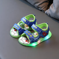 Kids LED Light-Up Skids Sandals | Kids Spider-Man Sandals