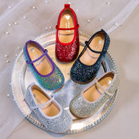 Eboo  Girls Glitter Princess Ballet Flats Shoes Ballerina Dress Shoes for Wedding Party