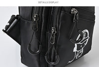 Eboo Cartoon Music Boy Black Sling Bag Ã¢?? Casual Outdoor Chest Crossbody Bag