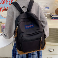 Eboo Classic Unisex College School Backpack Ã¢?? Durable Suede Base Travel Daypack