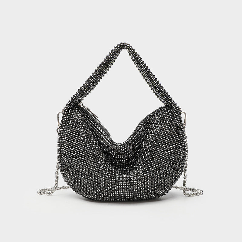 Eboo Luxury Designer Rhinestone Crossbody Bag Shiny Shoulder Bag