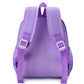 Eboo Cute Purple Bunny & Flower Kids School Bag with Small Matching Pouch