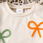 Eboo Baby Girl Bow Applique Summer Outfit – 2-Piece T-Shirt & Flared Pants Set