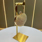 Eboo Luxury Crystal Evening Clutch Bag for Women – Rhinestone Party Handbag with Gold Ring Handle