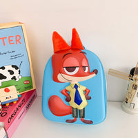 Eboo Cute 3D Fox Hard Shell Kids Backpack with Plush Ears