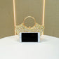Eboo Luxury Crystal Clutch Bag for Women – Rhinestone Evening Party Handbag with Ring Handle