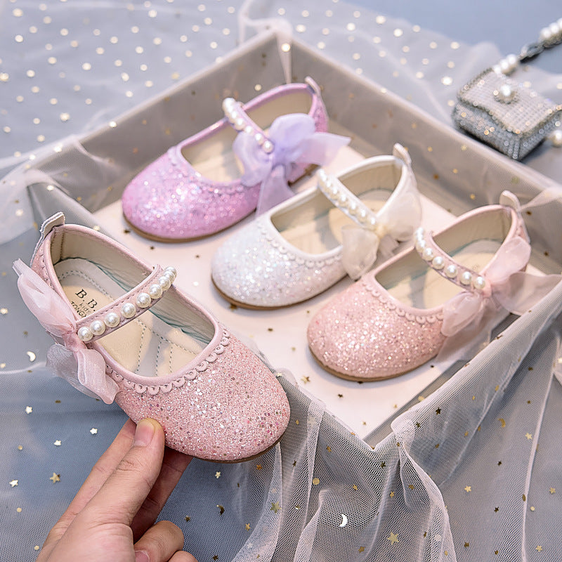 Eboo Little Bow Pink Pearl Princess Birthday Girl Mary Jane Shoe