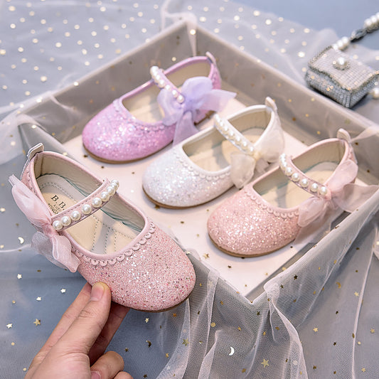 Eboo Little Bow Pink Pearl Princess Birthday Girl Mary Jane Shoe