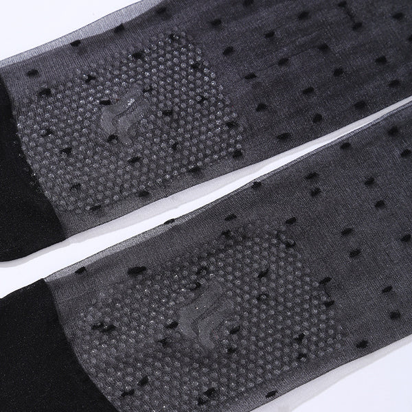 Eboo Ultra Thin Invisible Grip Socks for Women Ã¢?? Non-Slip Sheer Nylon Ankle Socks