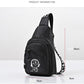 Eboo Cartoon Music Boy Black Sling Bag – Casual Outdoor Chest Crossbody Bag