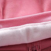 Eboo Pink Hooded Winter Tracksuit Set – Cozy Fleece Jacket & Pants