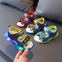 Kids LED Light-Up Skids Sandals | Kids Spider-Man Sandals