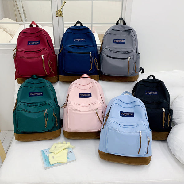 Eboo Classic Unisex College School Backpack Ã¢?? Durable Suede Base Travel Daypack