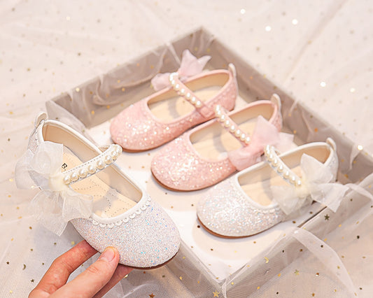 Eboo Little Bow Pink Pearl Princess Birthday Girl Mary Jane Shoe