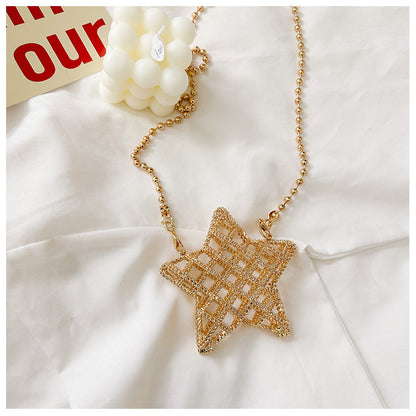 Eboo Luxury Crystal Star Clutch Bag for Women – Rhinestone Evening Party Crossbody Purse with Chain Strap