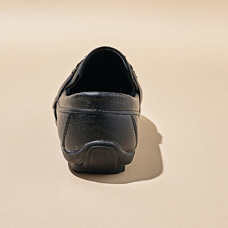Kids Premium Black Loafers – Stylish Formal & Party Wear Shoes for Boys