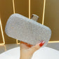 Eboo Luxury Crystal Box Clutch for Women – Rhinestone Evening Party Handbag