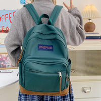 Eboo Classic Unisex College School Backpack Ã¢?? Durable Suede Base Travel Daypack