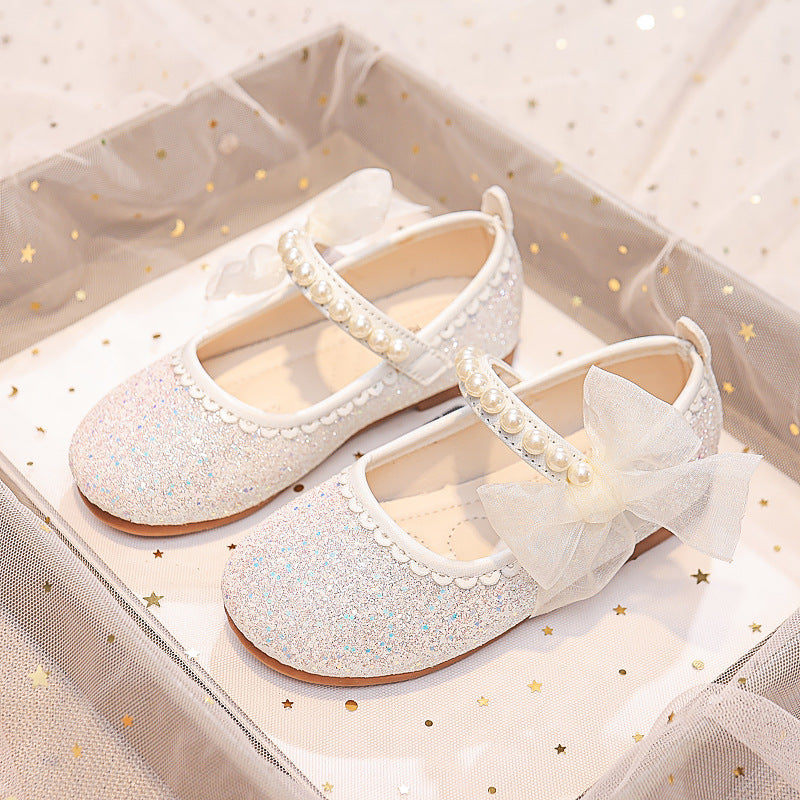 Eboo Little Bow Pink Pearl Princess Birthday Girl Mary Jane Shoe