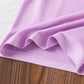 Eboo Baby Girls Lavender Heart T-Shirt & Striped Wide Leg Pants Co-Ord Set