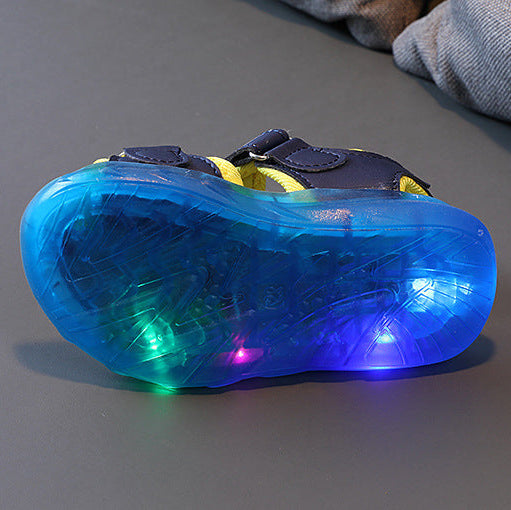 Kids LED Light-Up Skids Sandals | Kids Spider-Man Sandals