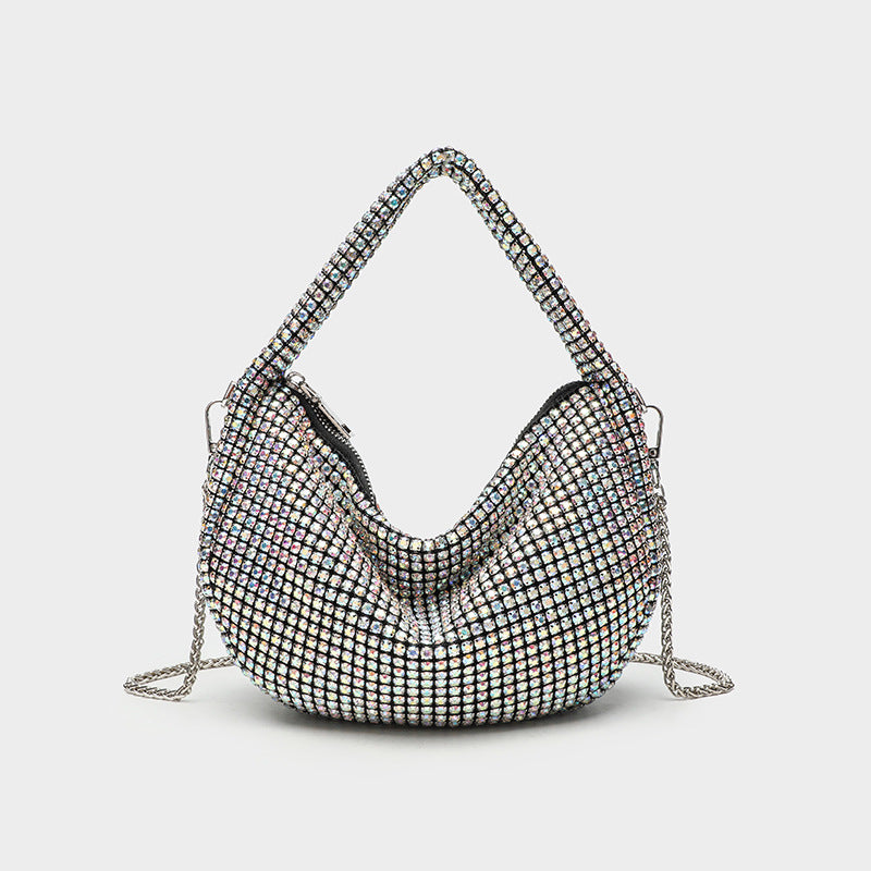 Eboo Luxury Designer Rhinestone Crossbody Bag Shiny Shoulder Bag