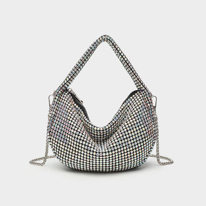 Eboo Luxury Designer Rhinestone Crossbody Bag Shiny Shoulder Bag