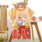 Eboo Kids Cute Bunny Print Summer T-Shirt & Shorts 2-Piece Outfit Set Unisex