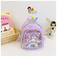 Eboo Cute Glitter Crown Unicorn Kids Backpack Ã¢?? Sparkling Sequin Mini School Bag