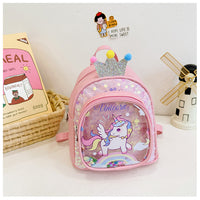Eboo Cute Glitter Crown Unicorn Kids Backpack Ã¢?? Sparkling Sequin Mini School Bag