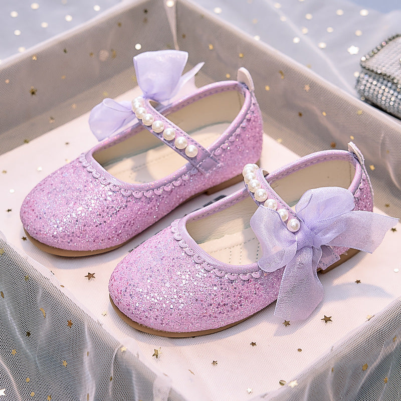 Eboo Little Bow Pink Pearl Princess Birthday Girl Mary Jane Shoe