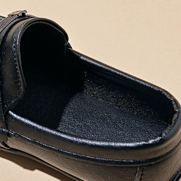 Kids Premium Black Loafers – Stylish Formal & Party Wear Shoes for Boys
