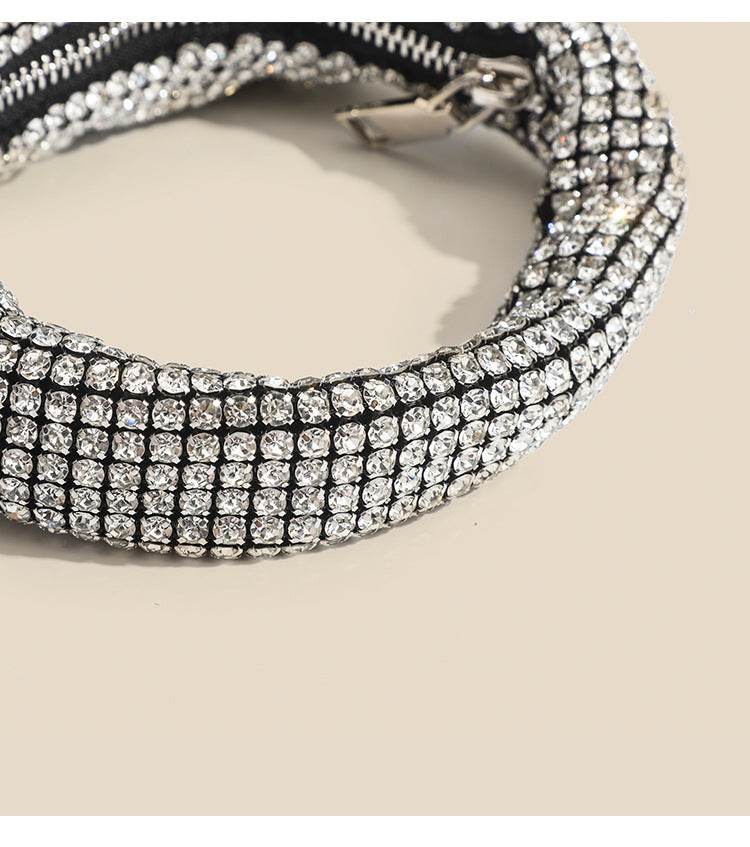 Eboo Luxury Designer Rhinestone Crossbody Bag Shiny Shoulder Bag