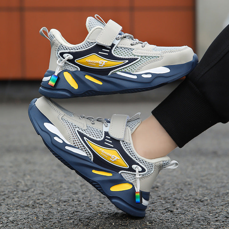 Eboo Kids Fashion Sports Sneakers • Breathable Anti-Slip Casual Running Shoes