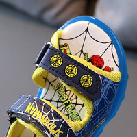 Kids LED Light-Up Skids Sandals | Kids Spider-Man Sandals