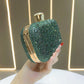 Eboo Luxury Crystal Box Clutch for Women – Rhinestone Evening Party Handbag