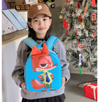 Eboo Cute 3D Fox Hard Shell Kids Backpack with Plush Ears